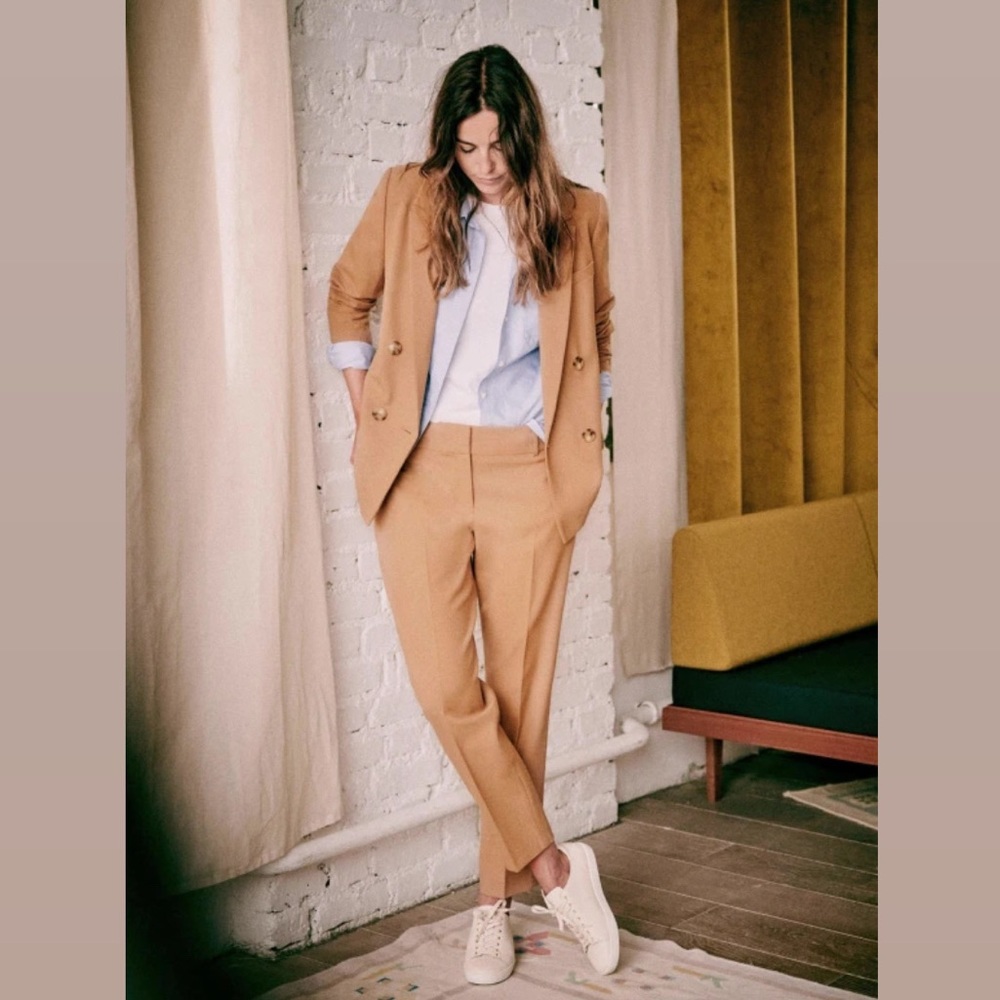 Sezane Gustavo trousers, camel, US8/FR40 - NWOT